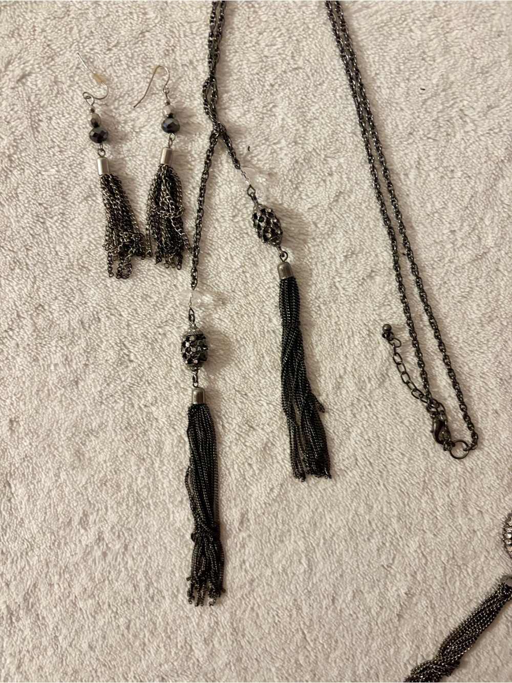 Black Women’s Pendant Necklace and Earrings - Elegant Everyday Jewelry